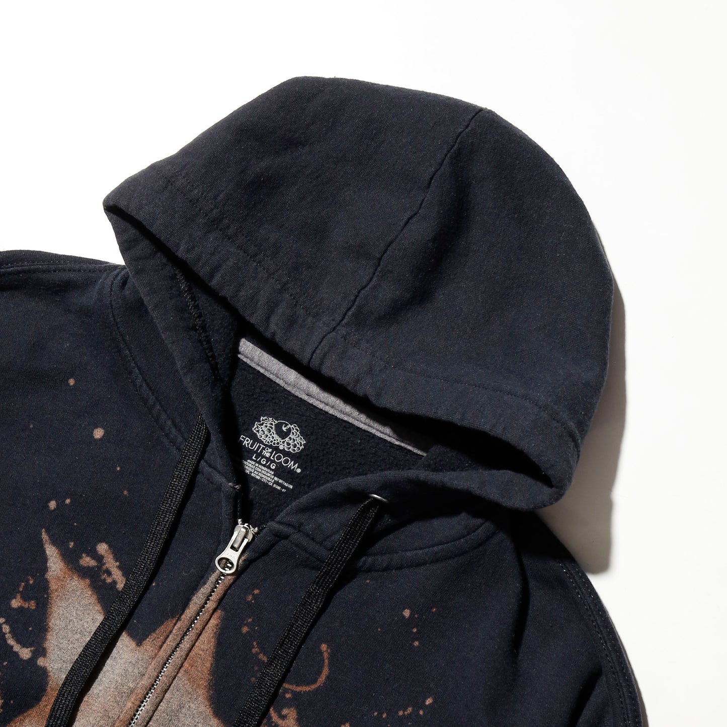 vintage ink star zip hoodie
