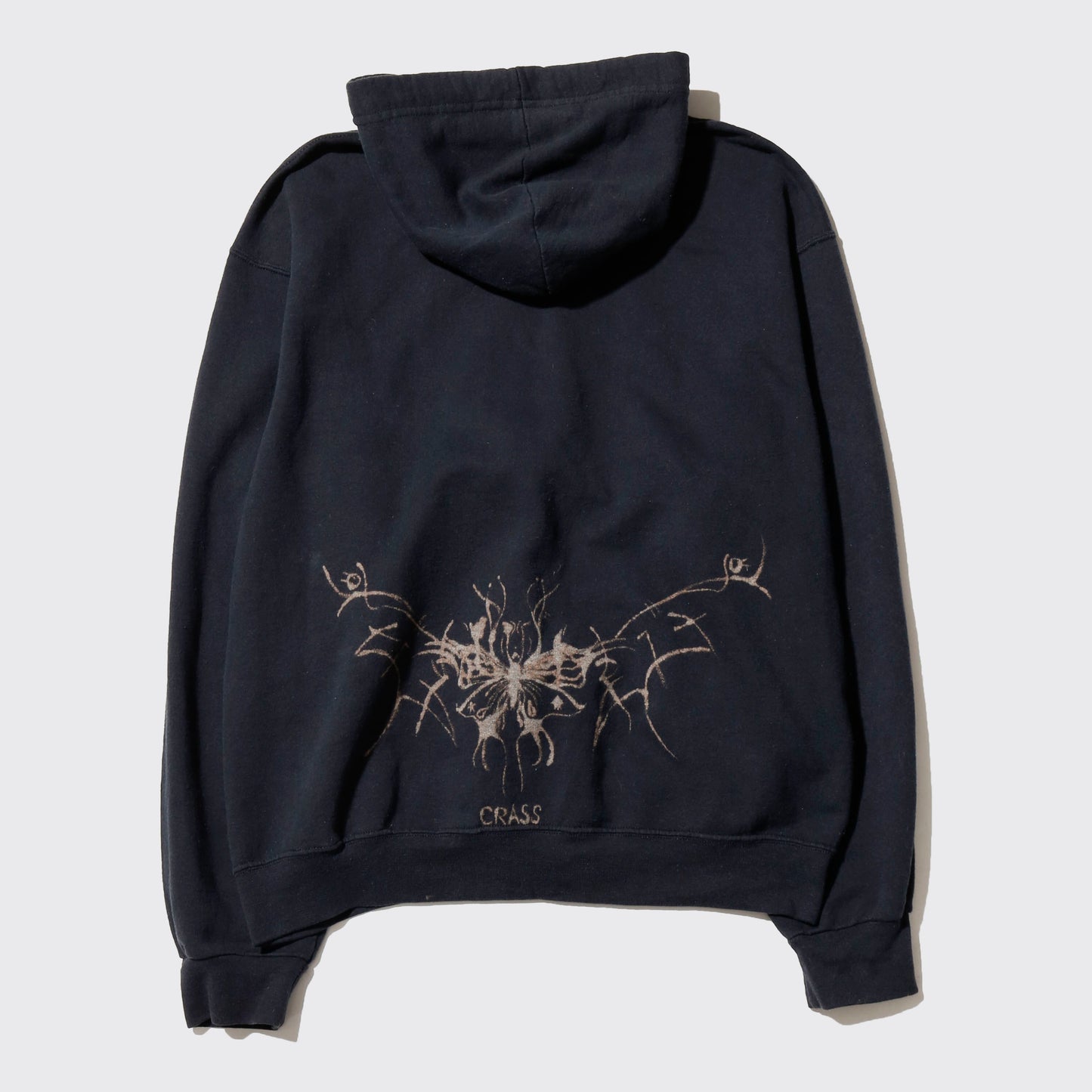 vintage ink star zip hoodie