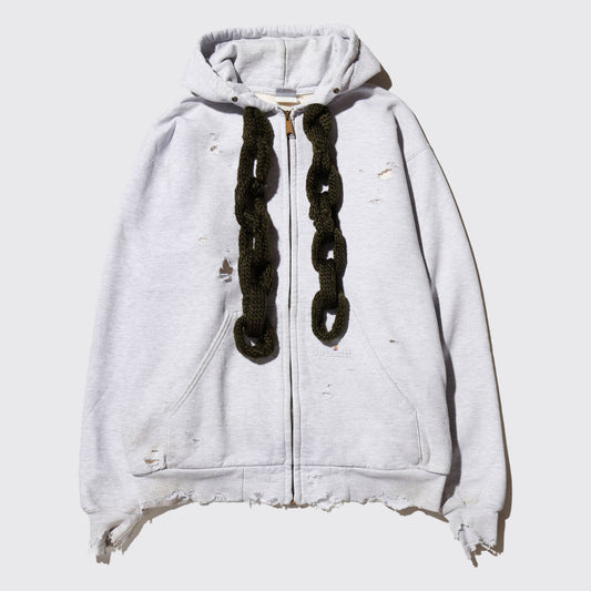 *one-off chain cord broken hoodie