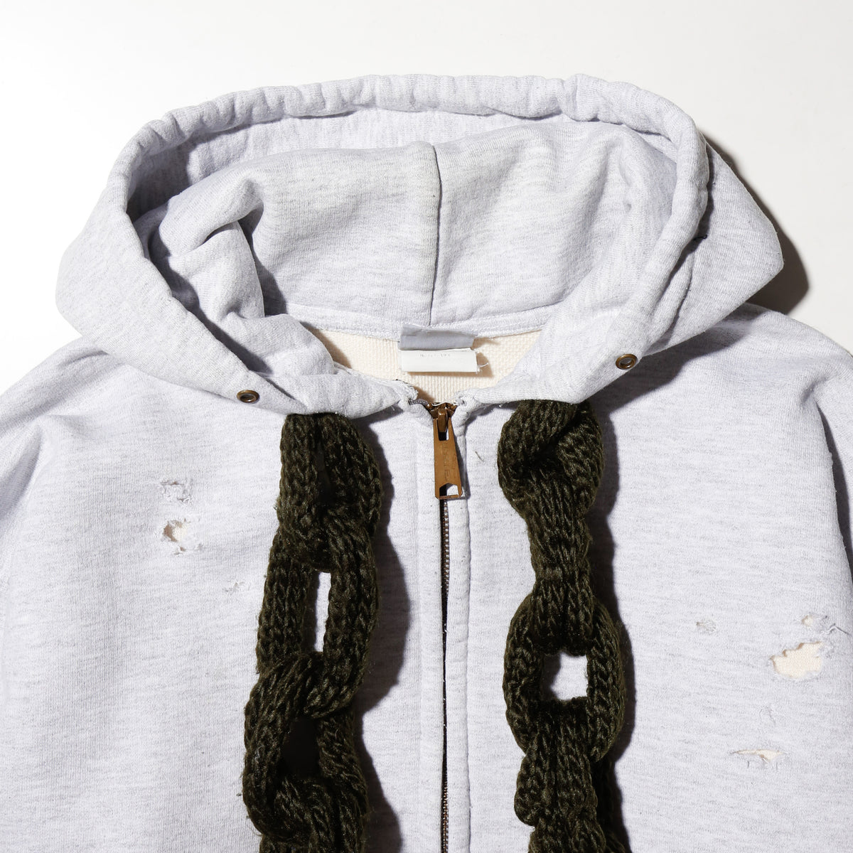 *one-off chain cord broken hoodie