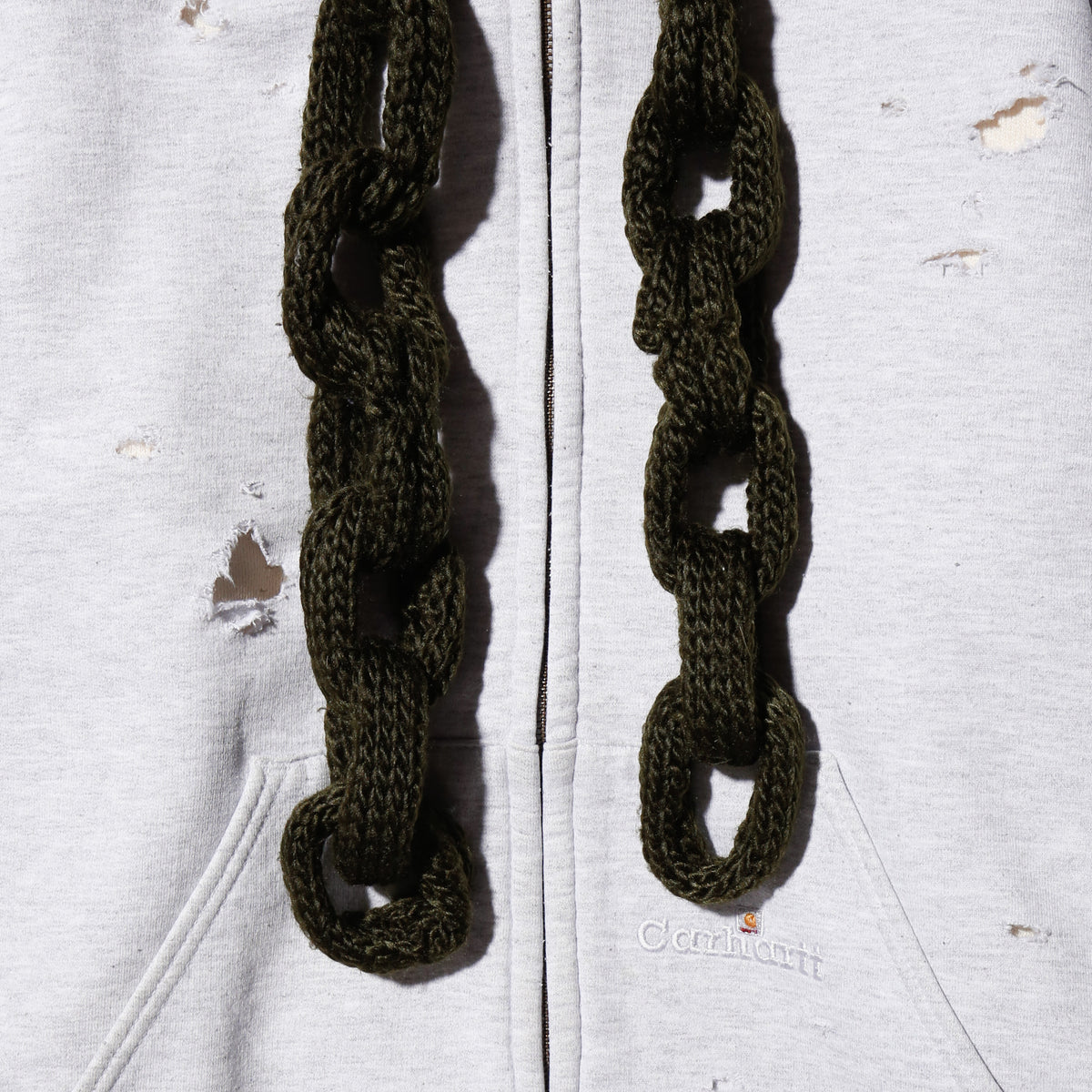 *one-off chain cord broken hoodie