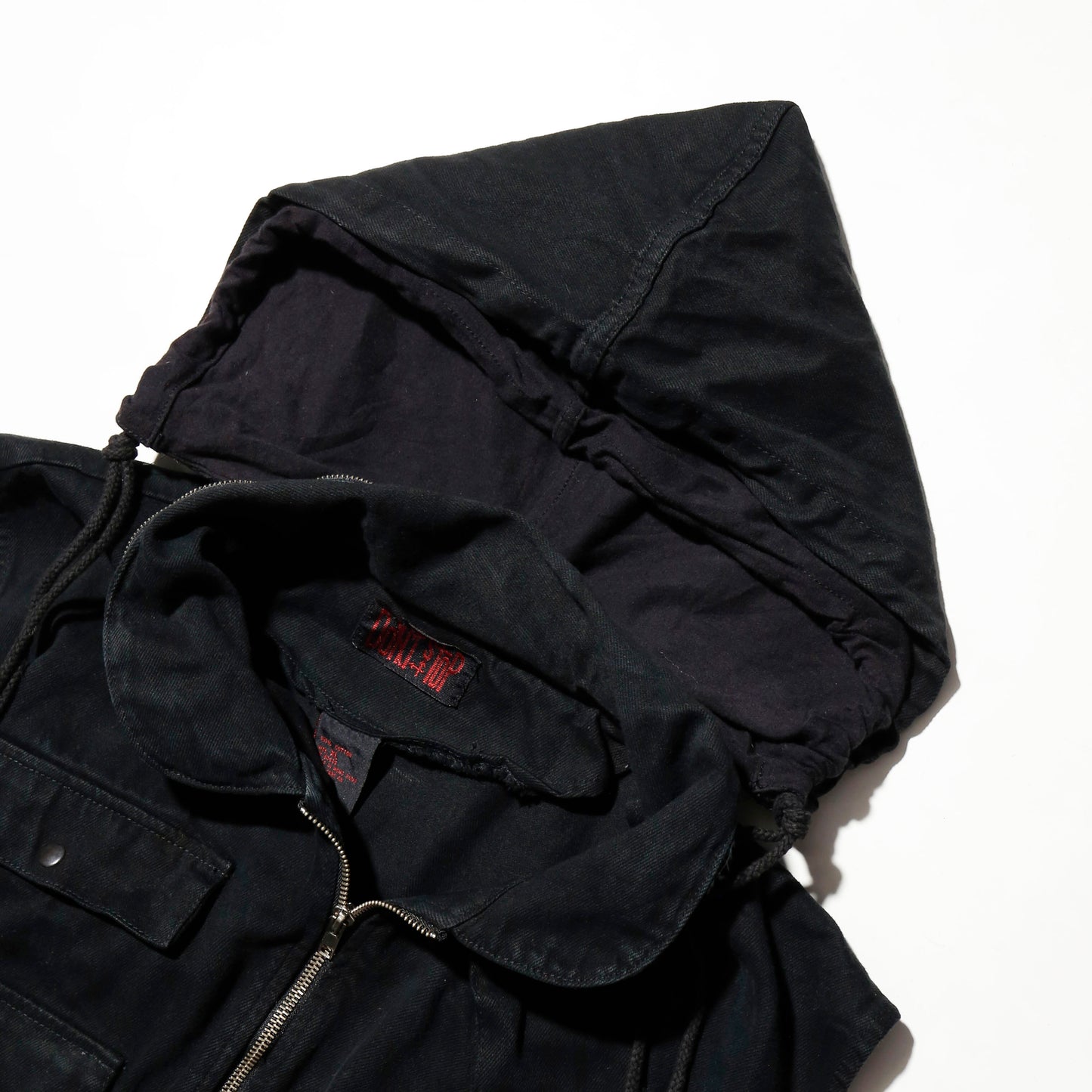 vintage don't stop tactical vest, hood storage
