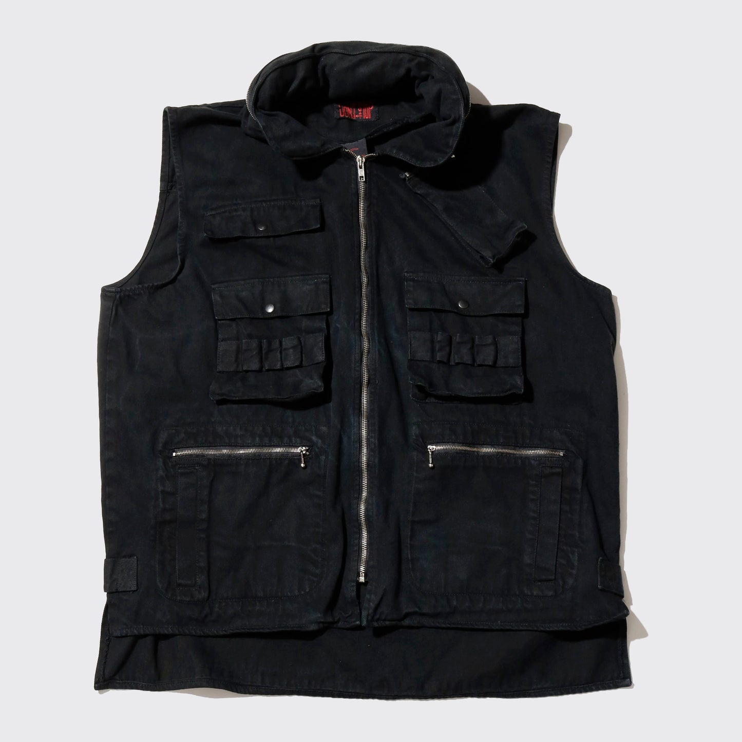 vintage don't stop tactical vest, hood storage