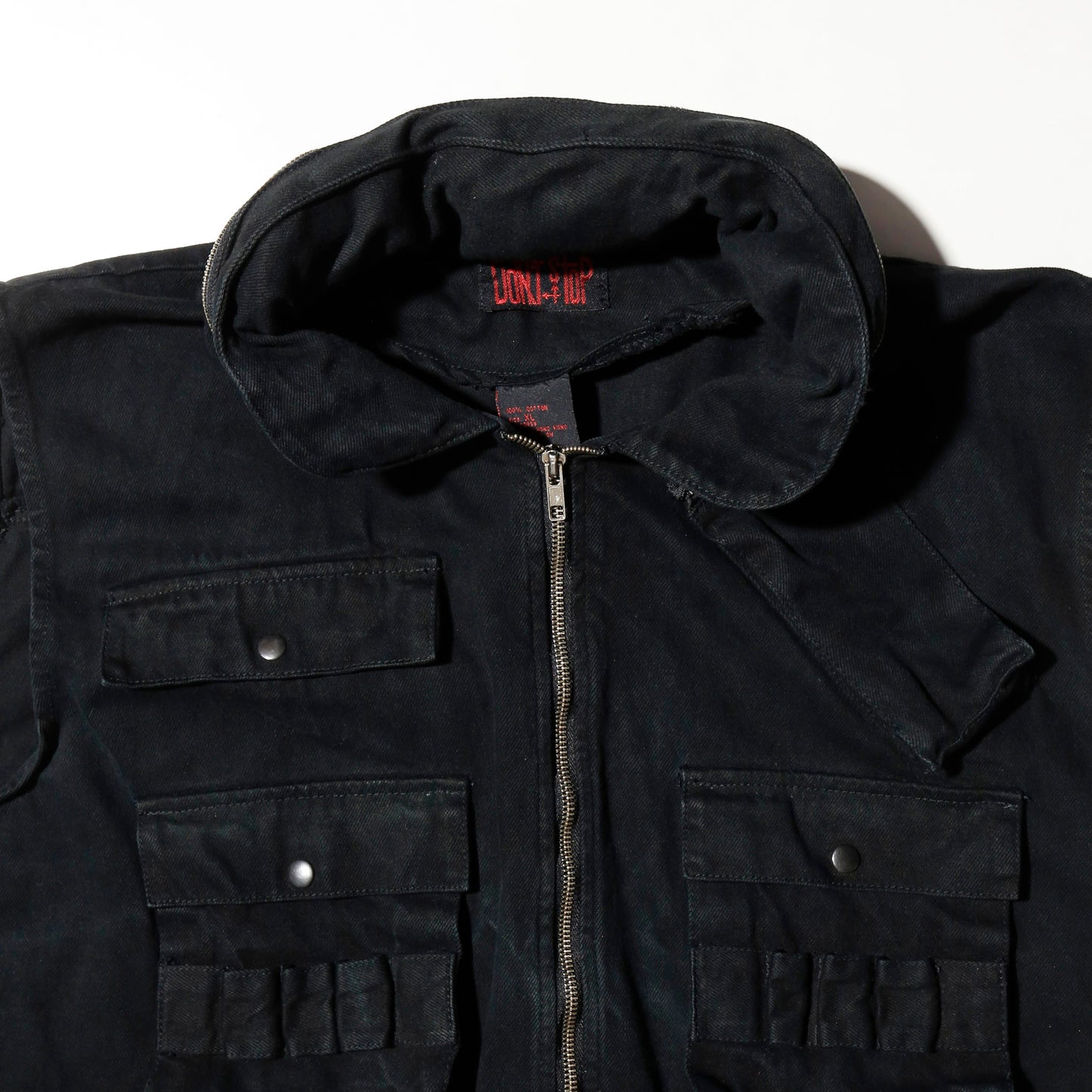 vintage don't stop tactical vest, hood storage