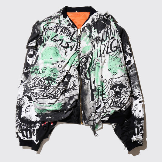*one-off anti boot bomber jacket