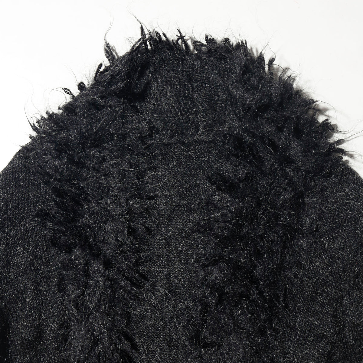 vintage fuzzy mohair gown coat