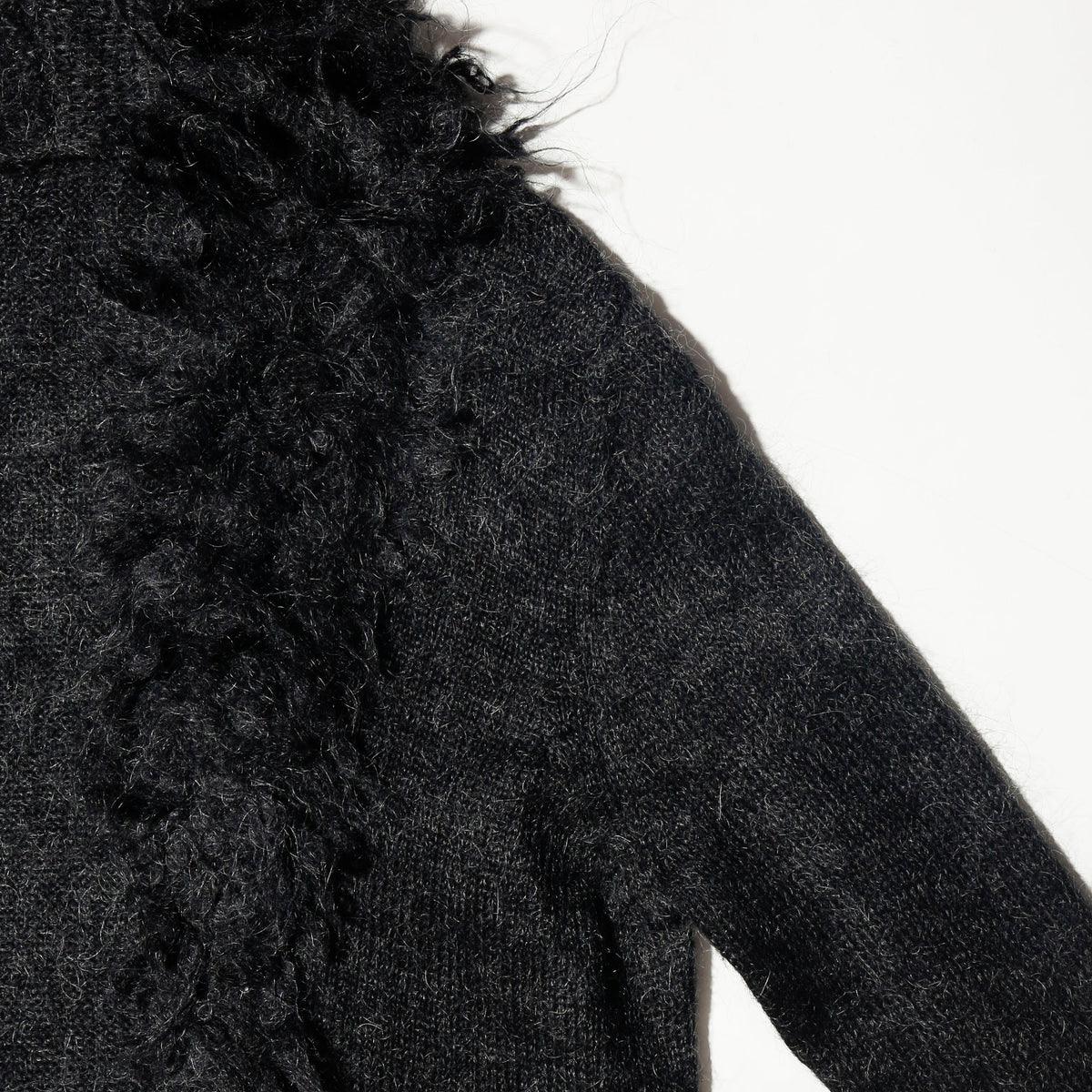 vintage fuzzy mohair gown coat