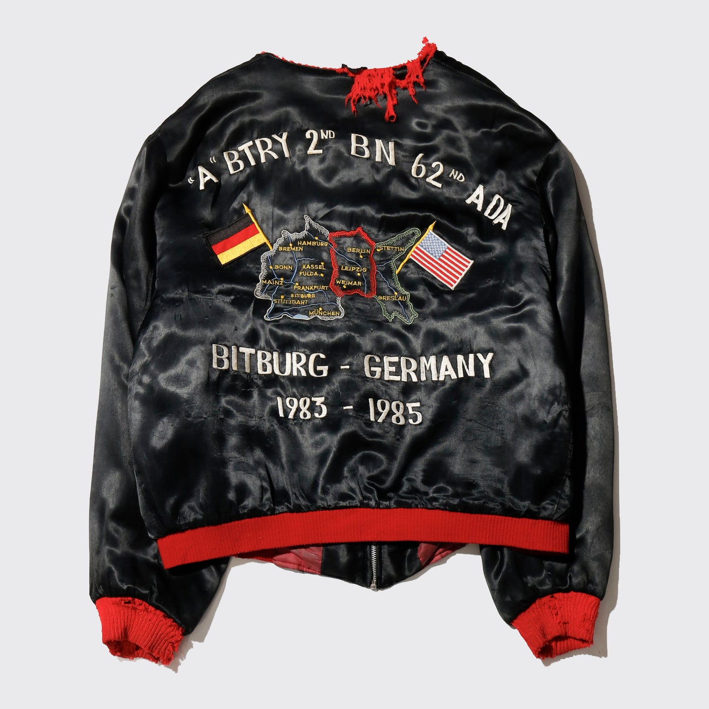 *one-off 83-85's bitburg-germany broken souvenir jacket