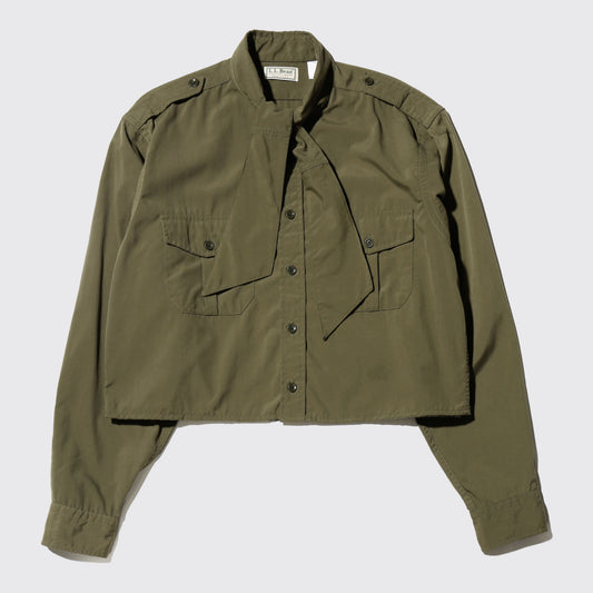 *one-off 80's l.l.bean cropped bowtie shirt