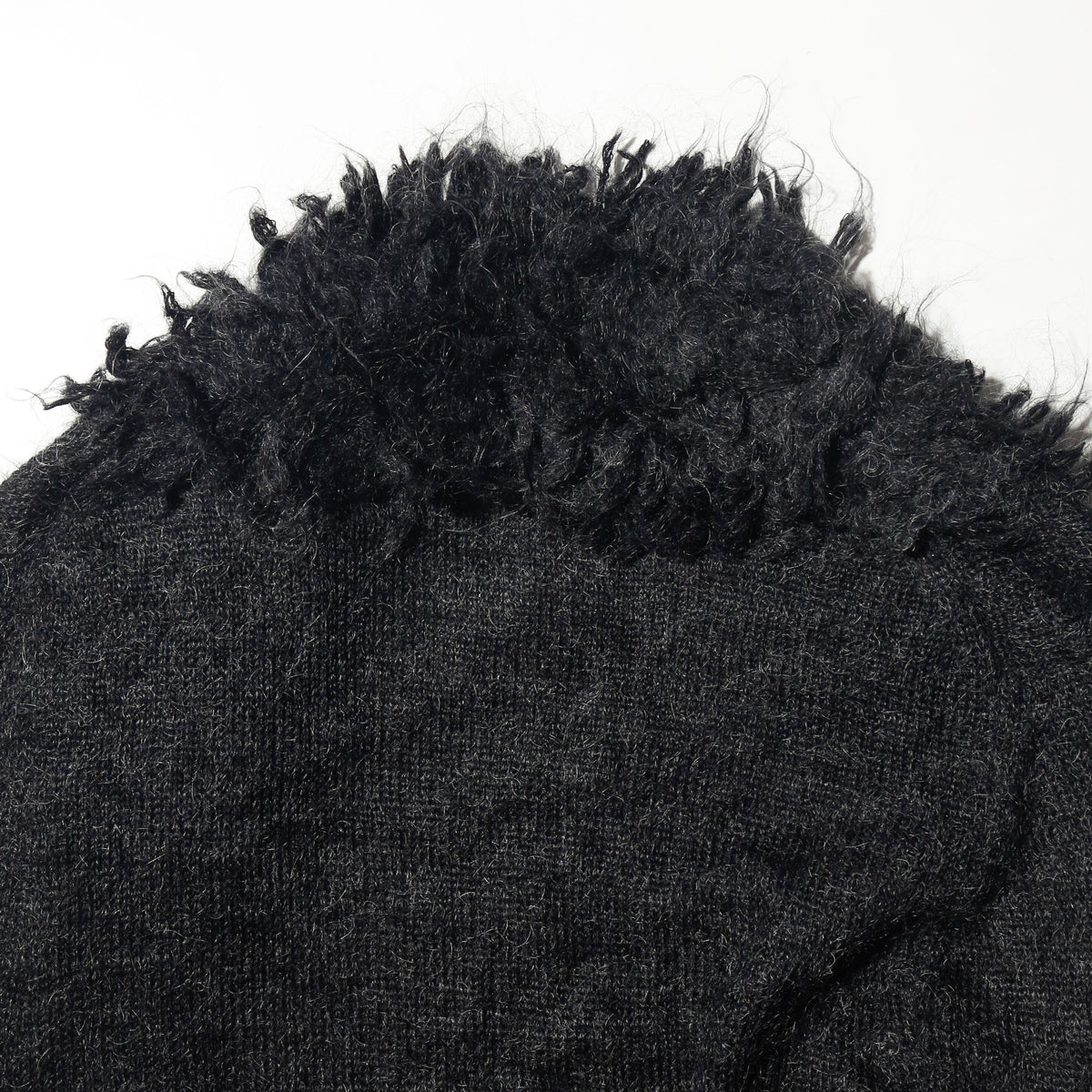 vintage fuzzy mohair gown coat