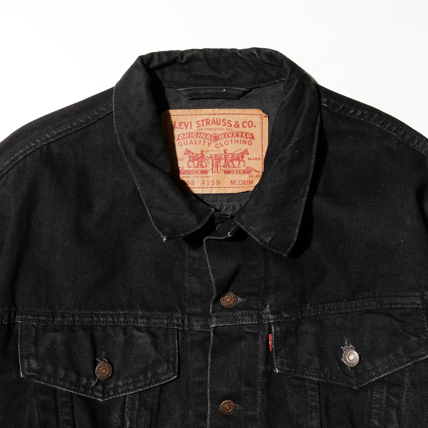 *one-off fringe zipped trucker jacket