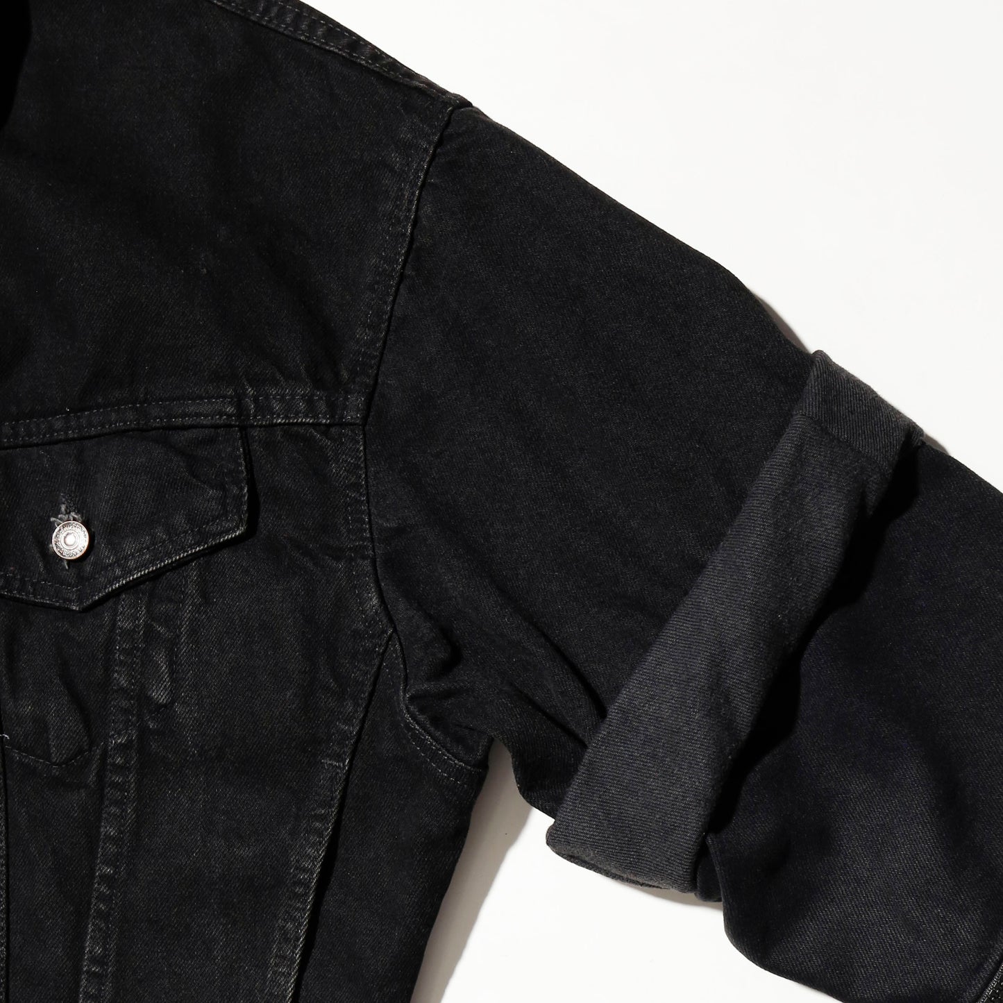 *one-off fringe zipped trucker jacket