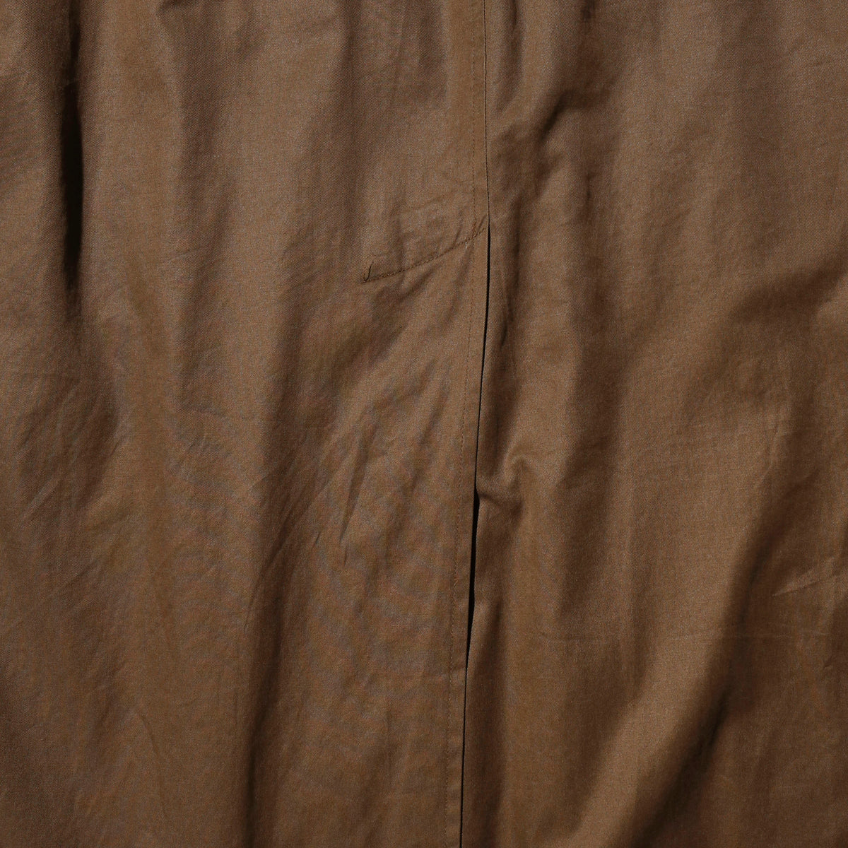 vintage perry ellis traveler long coat, with dogtag pins