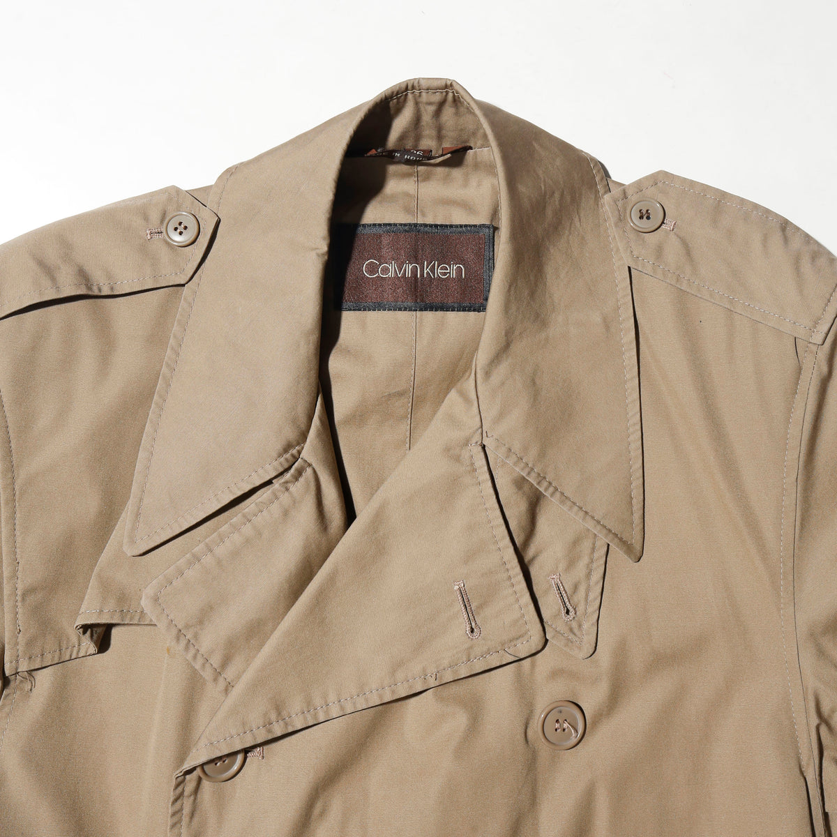 vintage 90's calvin klein long trench coat