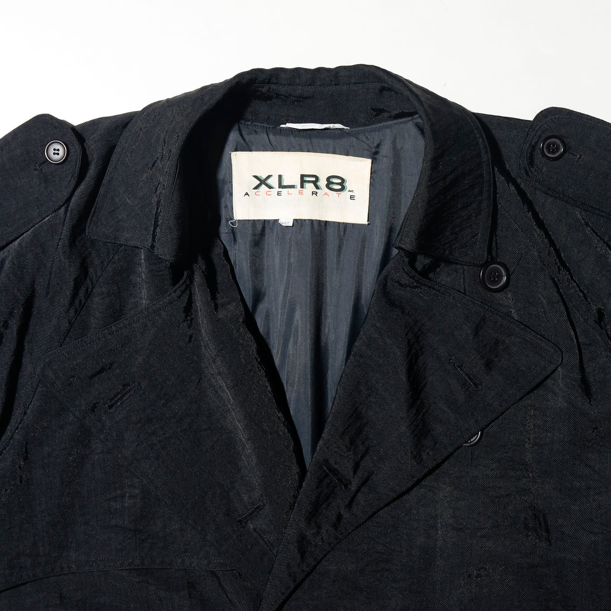 vintage 00's washer nylon long trench coat