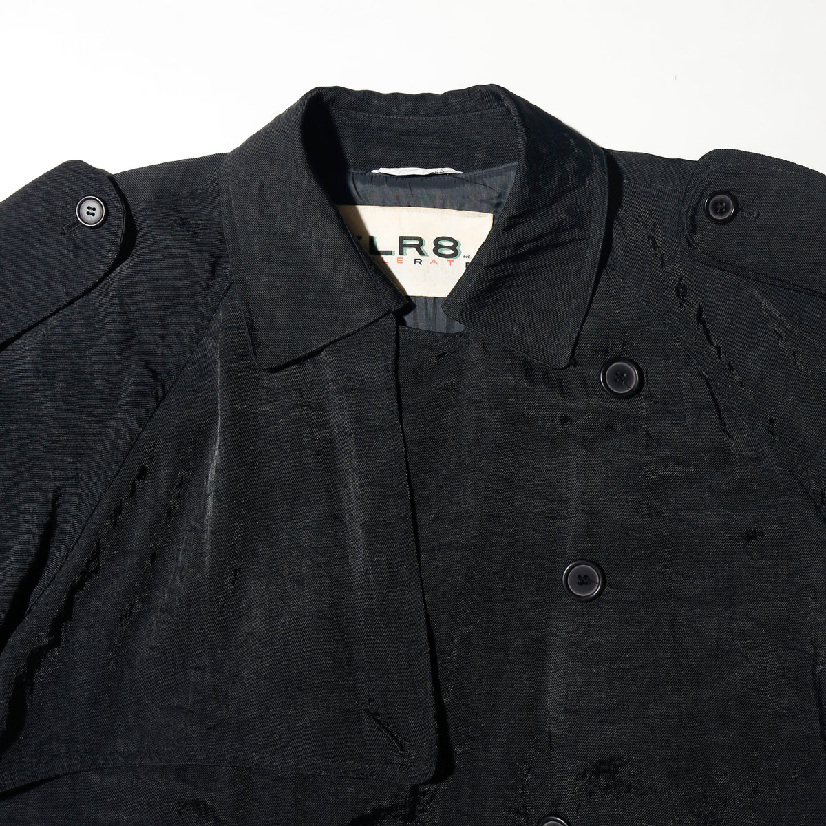 vintage 00's washer nylon long trench coat