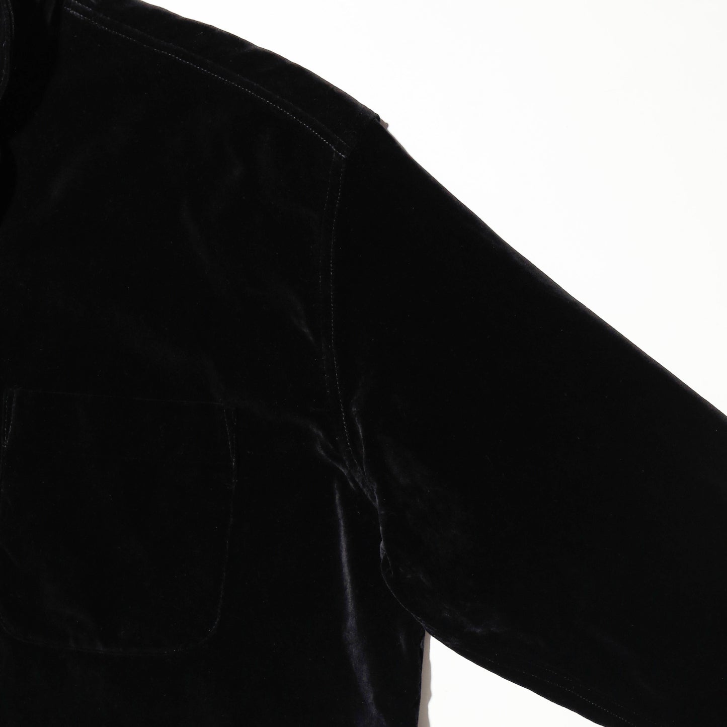 *one-off cropped bowtie velvet shirt