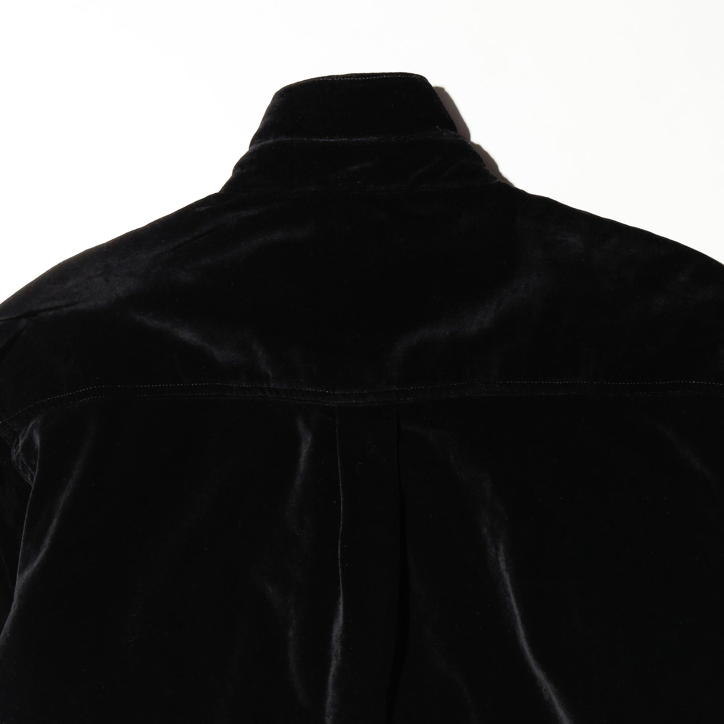 *one-off cropped bowtie velvet shirt