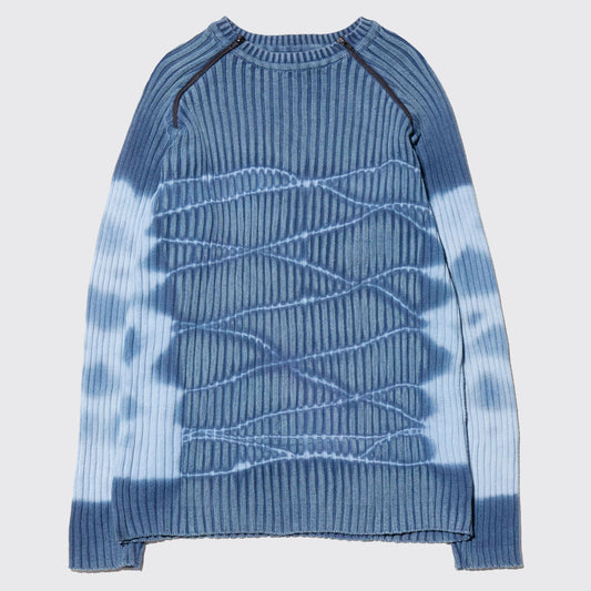 vintage electro weave cotton rib knit l/s