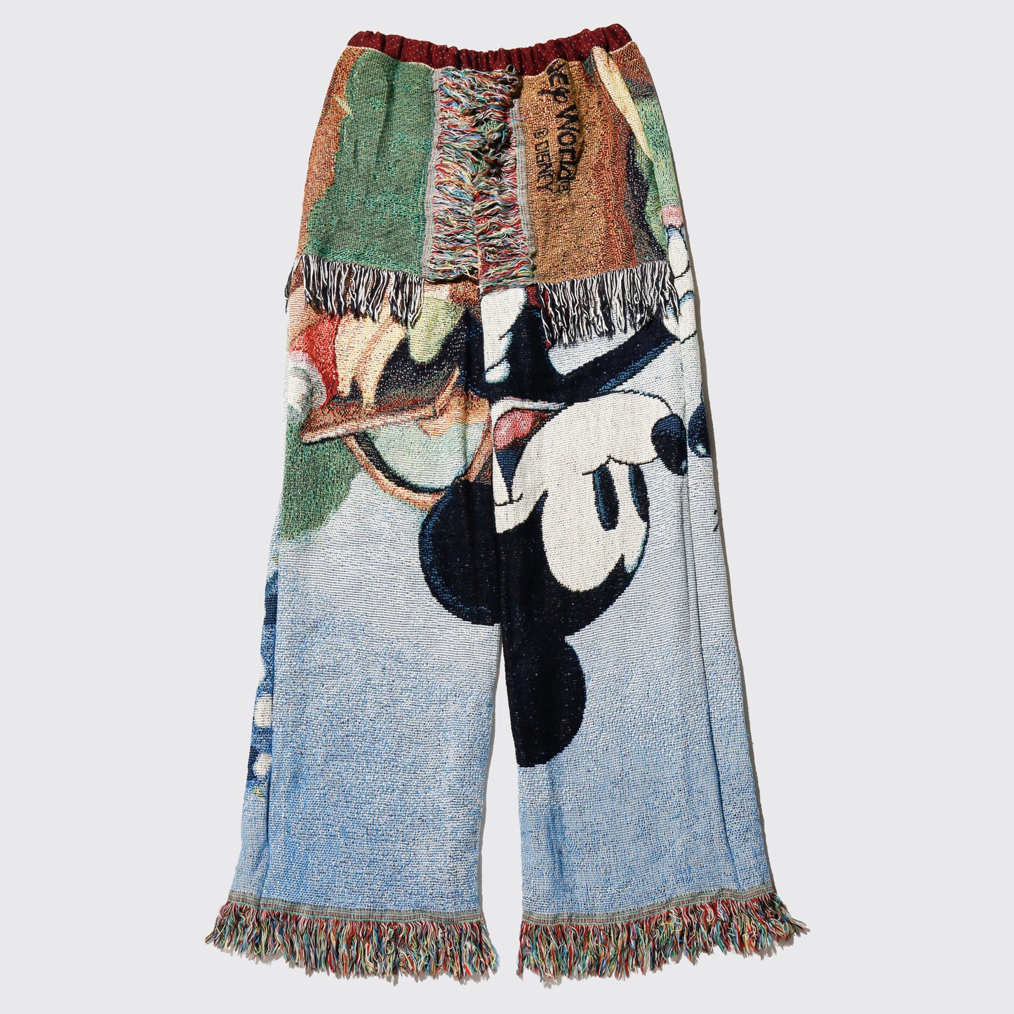 *one-off rug wide trousers, body-vintage disney