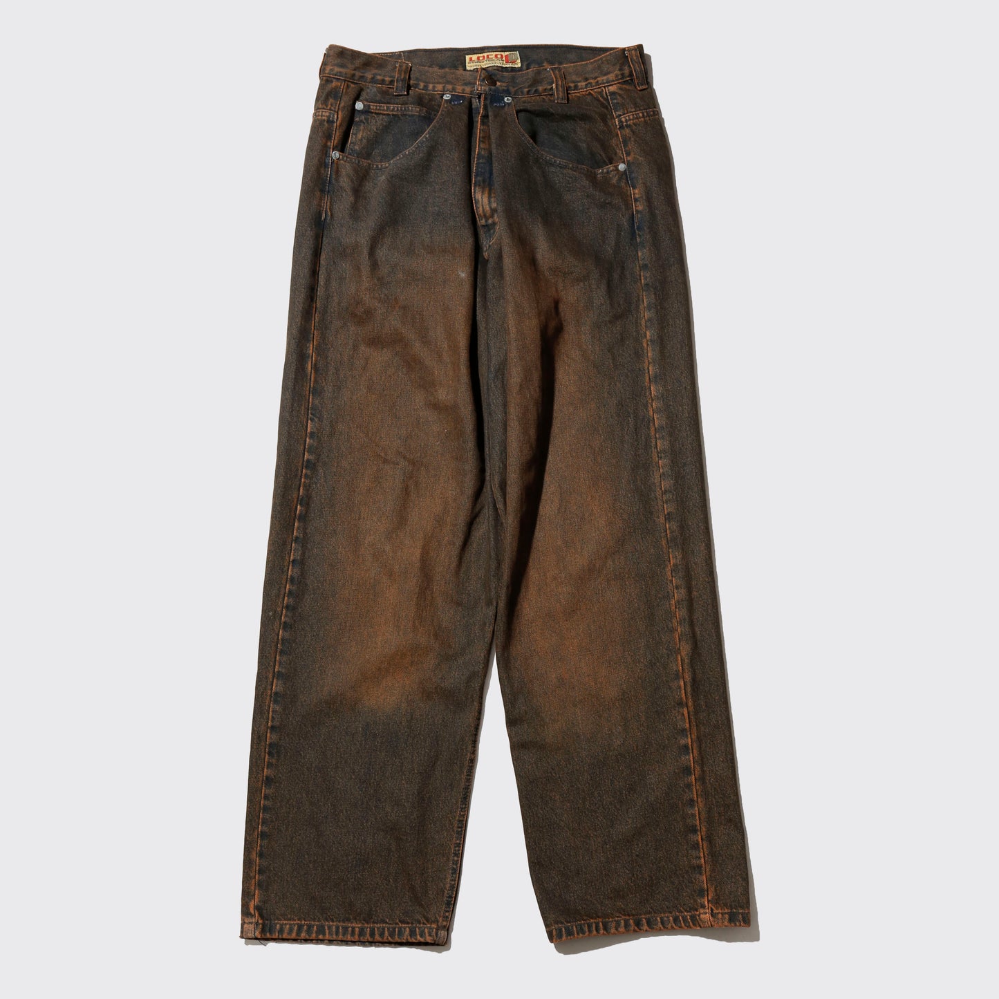 vintage loco street gear fade baggy jeans,*resized