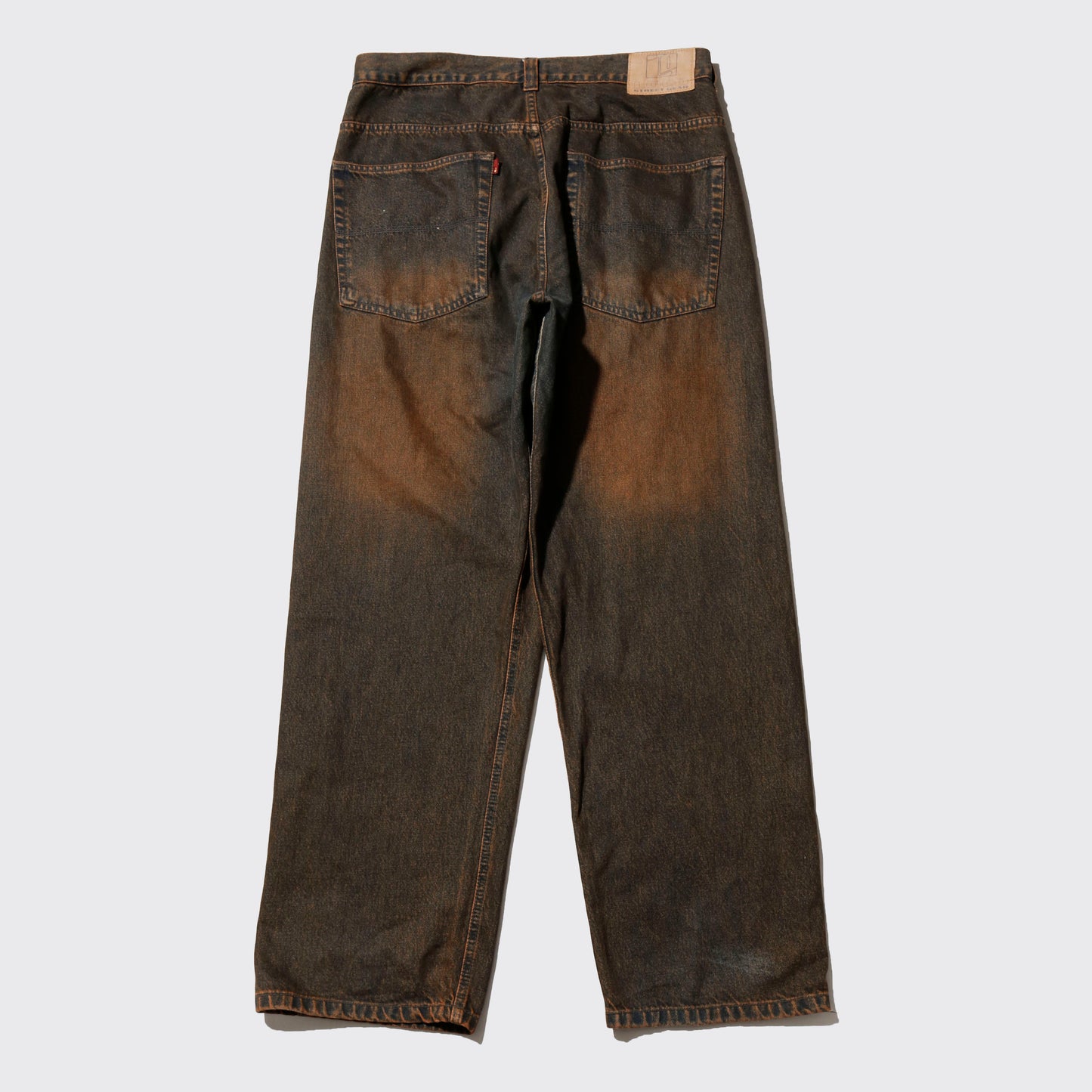 vintage loco street gear fade baggy jeans,*resized