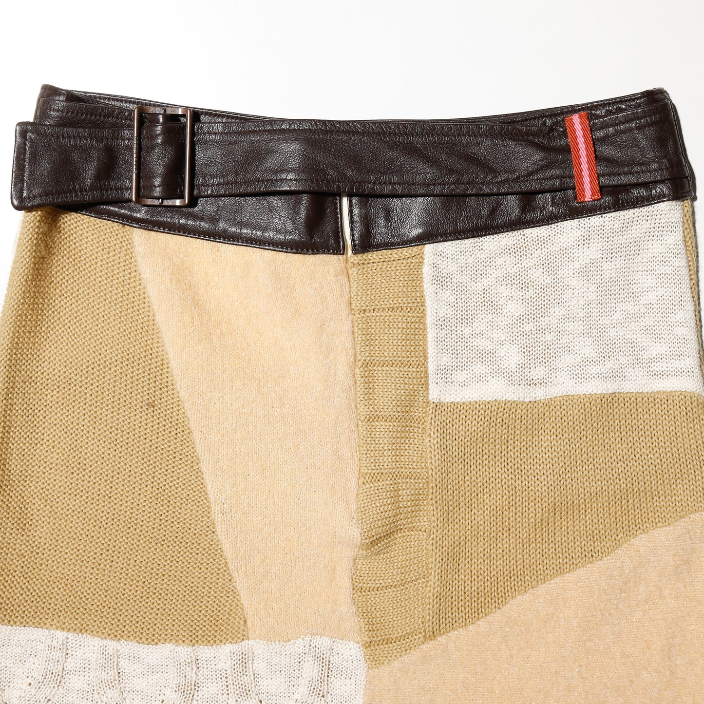 vintage patchwork knit skirt