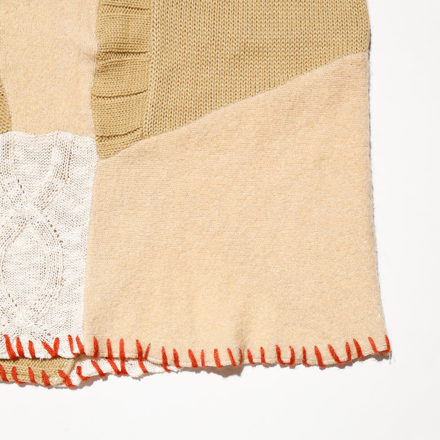 vintage patchwork knit skirt