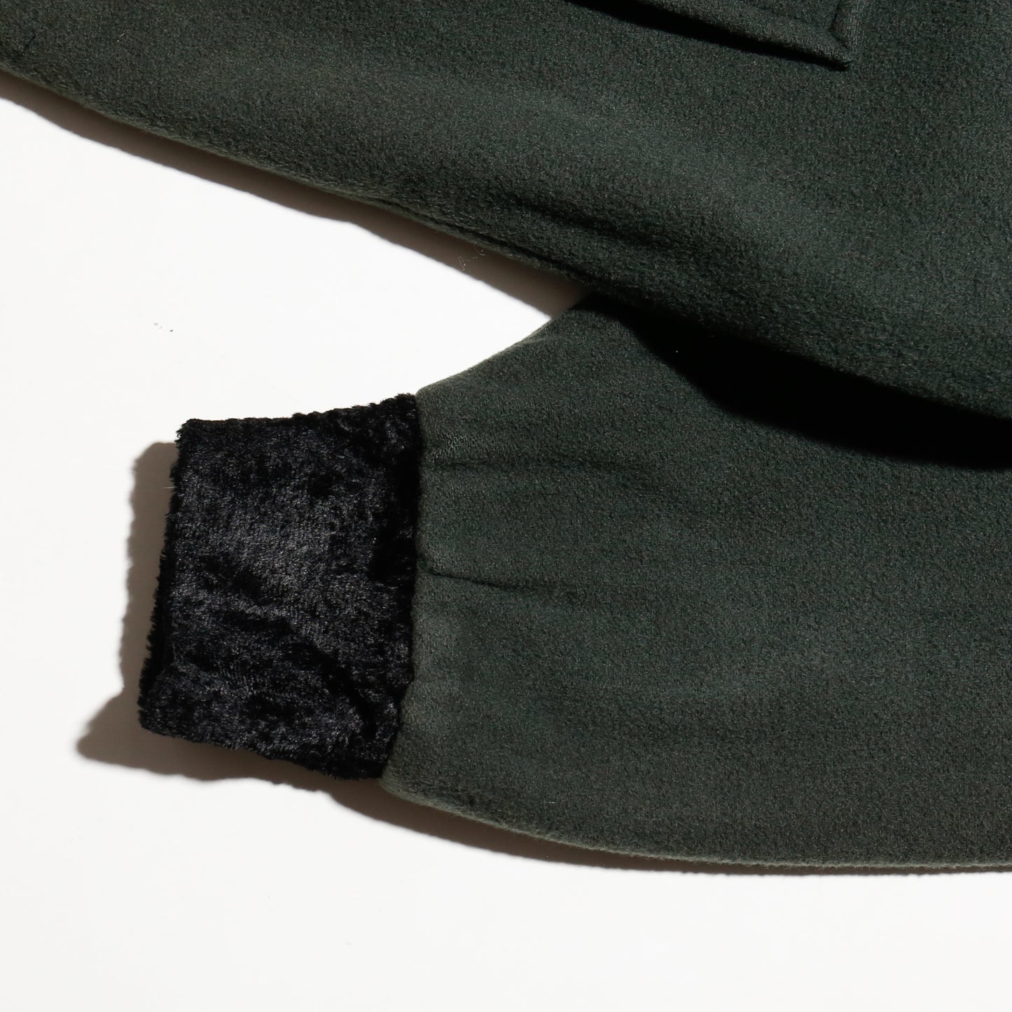 vintage 80's Dior fur collar smoking wool coat