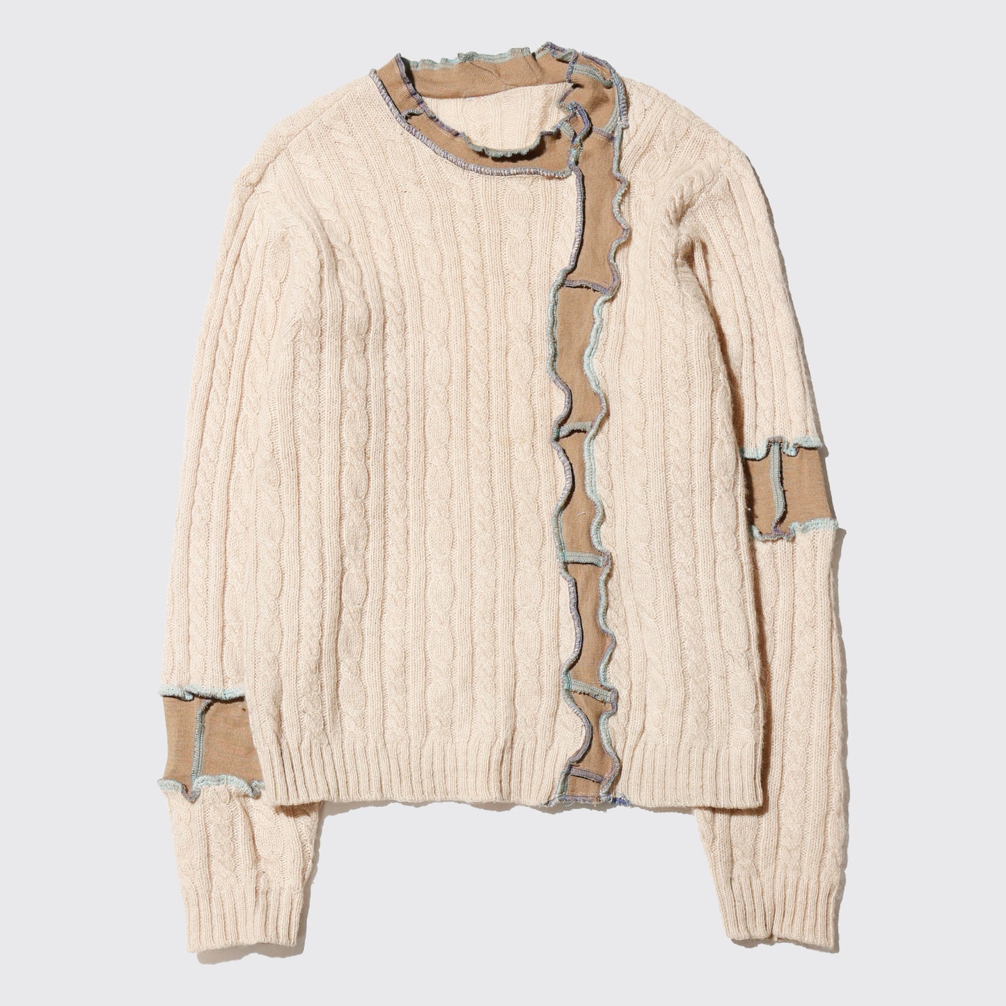 *one-off split cable sweater