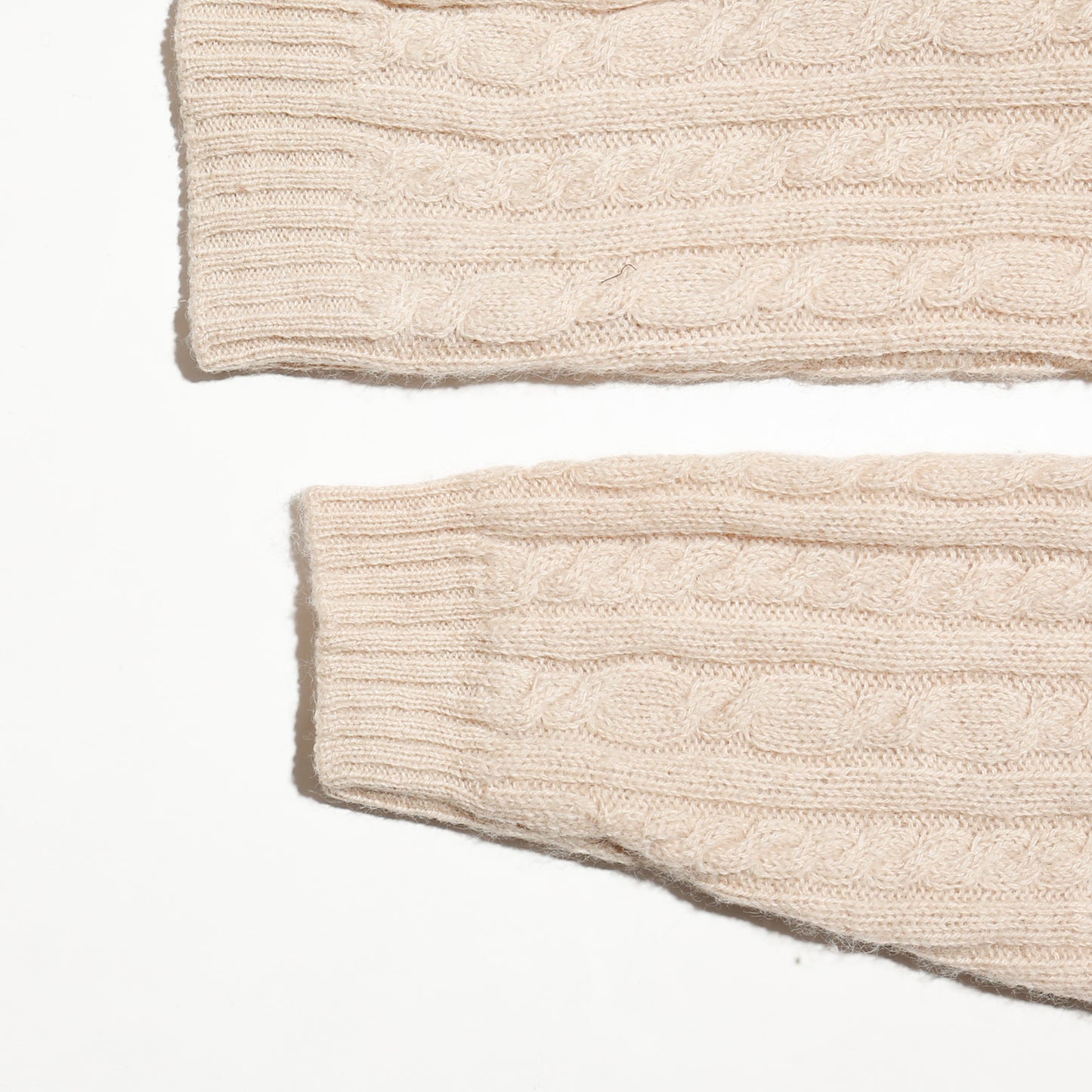 *one-off split cable sweater