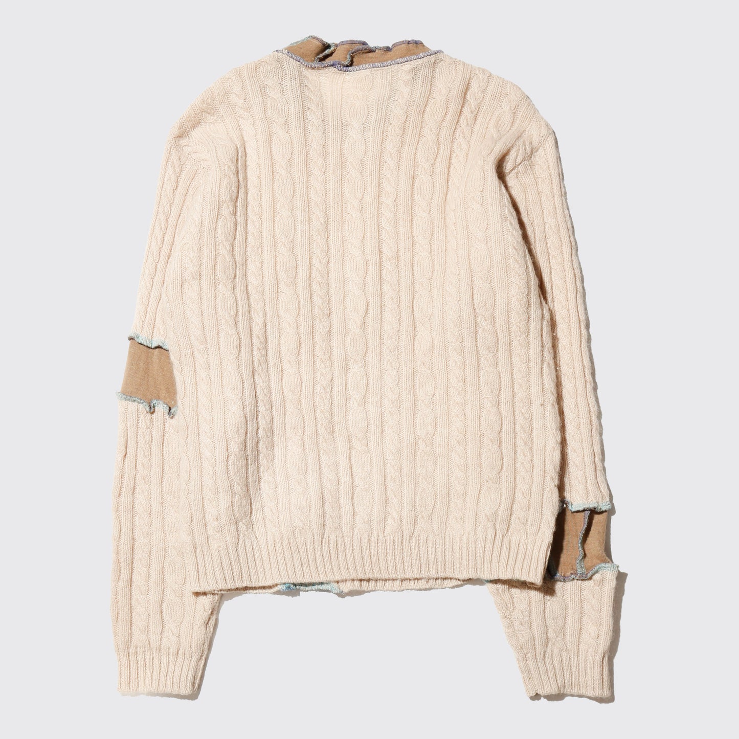 *one-off split cable sweater
