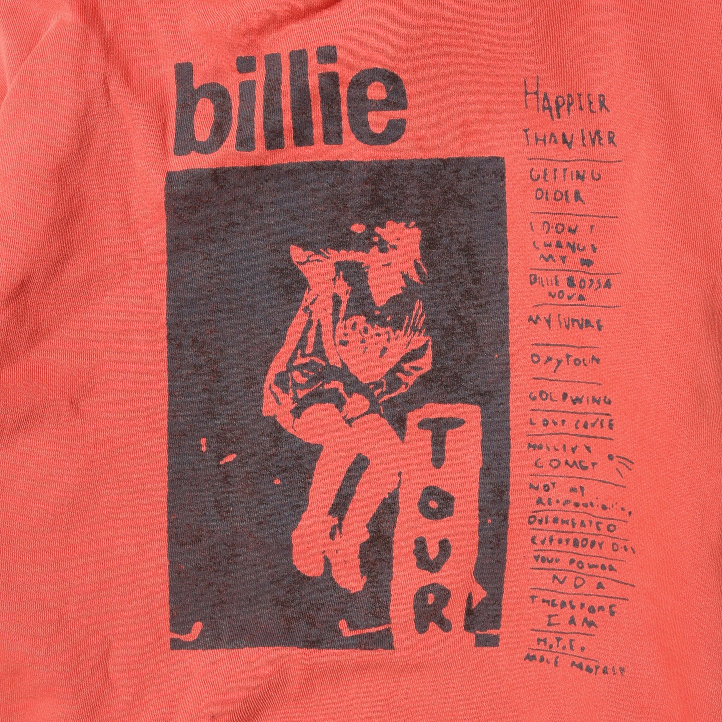 2022 Billie Eilish "happier than ever " world tour hoodie