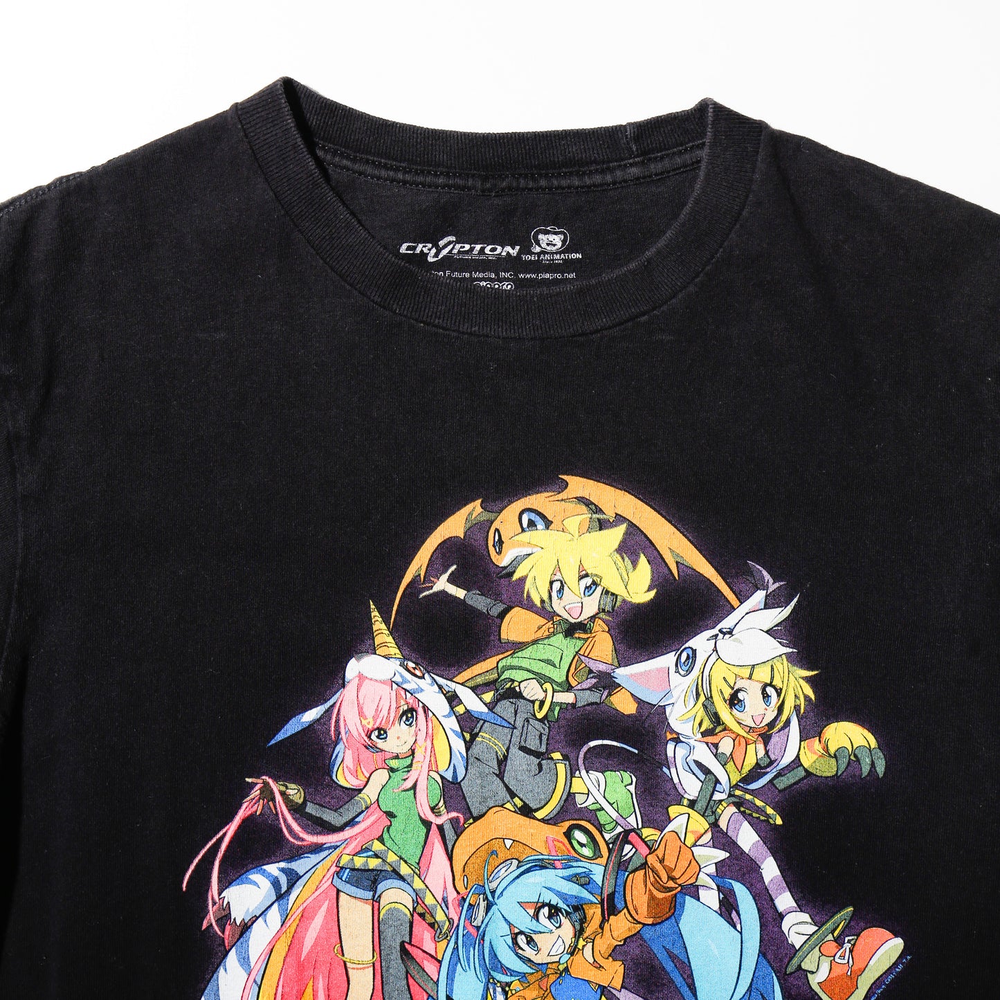 vintage Hatsune Miku and Digimon 20th-anniversary collection t-shirt