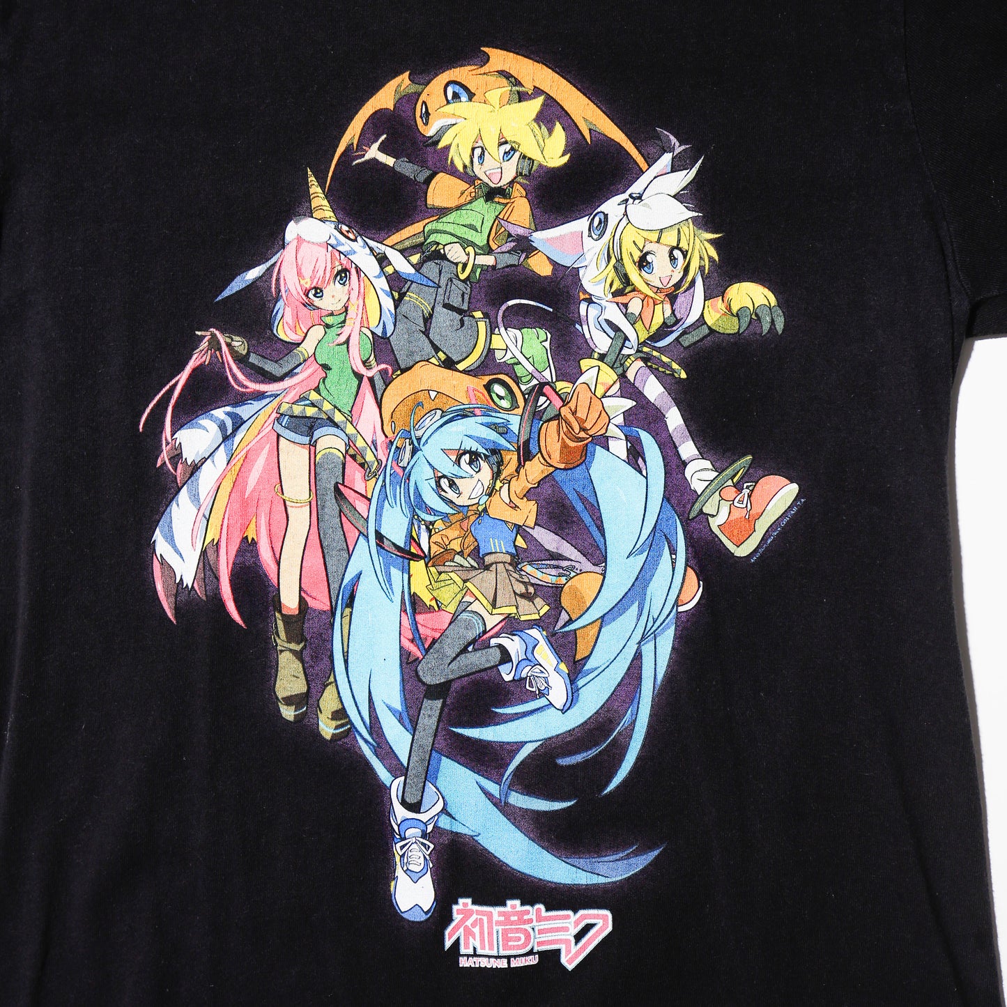 vintage Hatsune Miku and Digimon 20th-anniversary collection t-shirt