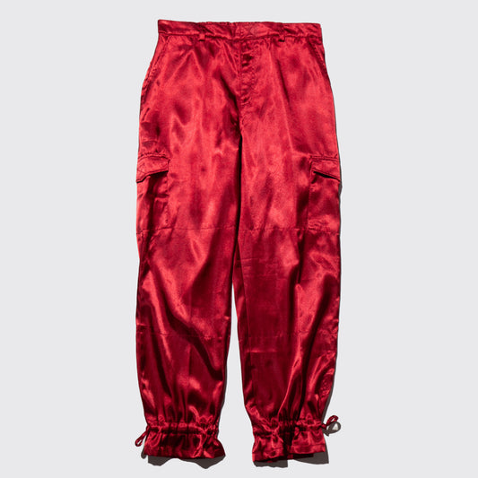 vintage shiny cargo trousers