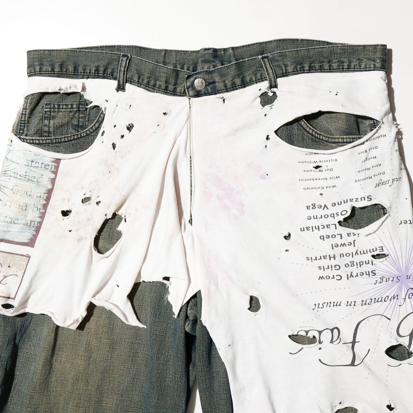 *one-off broken layered shorts