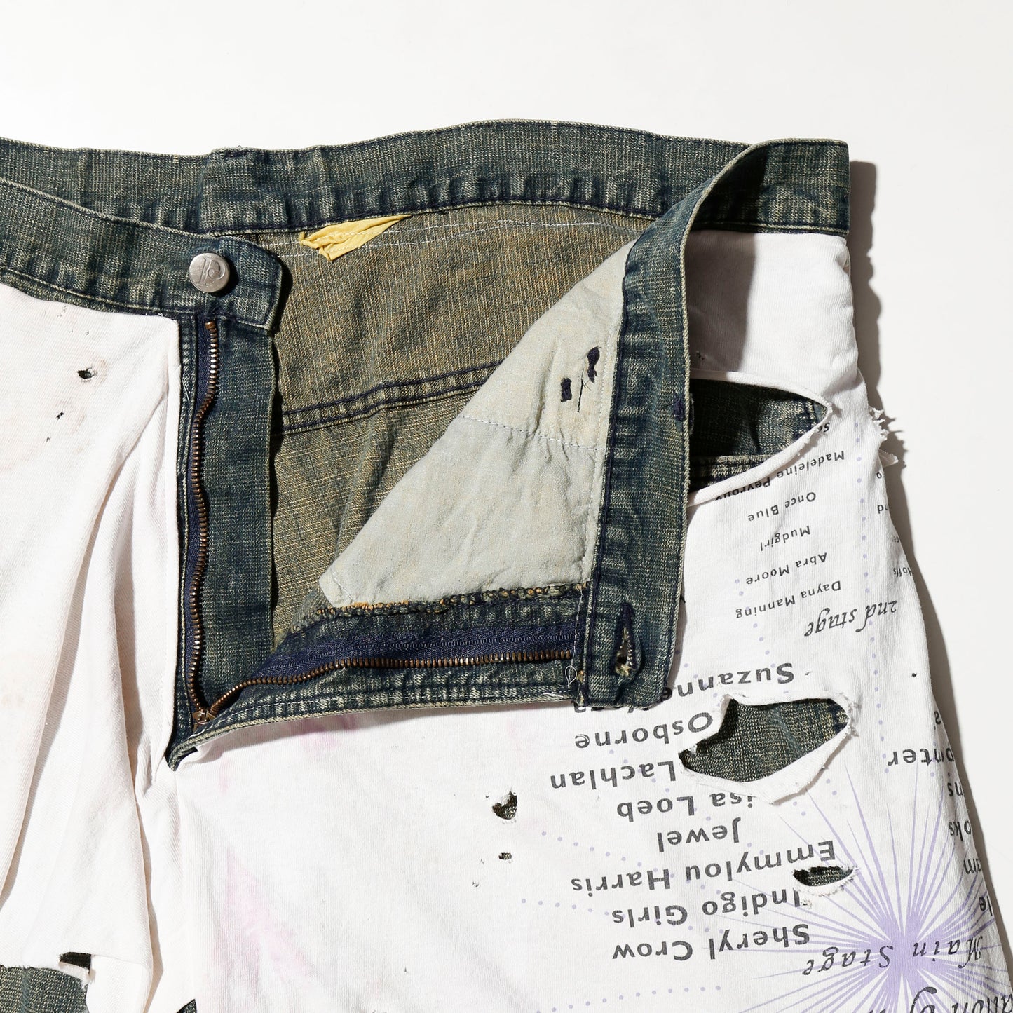 *one-off broken layered shorts
