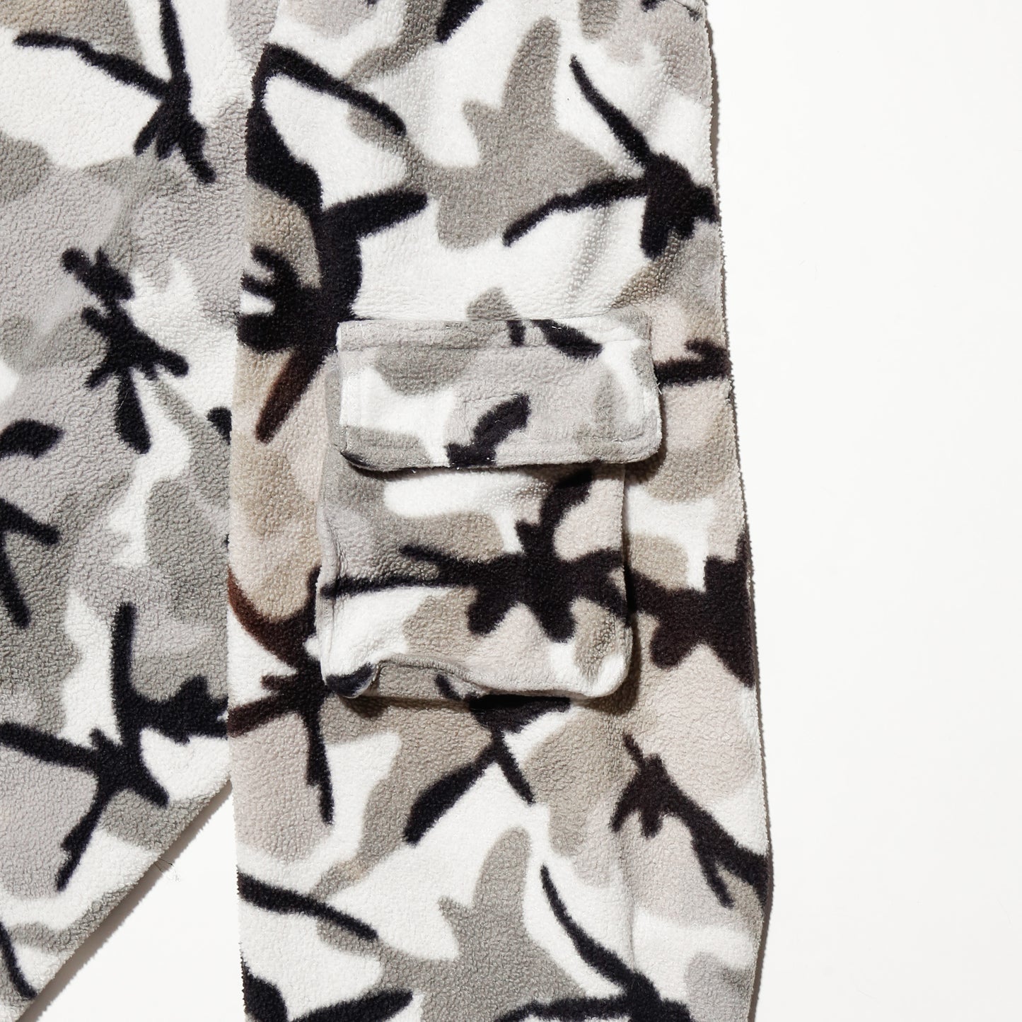 vintage camo fleece half zip hoodie