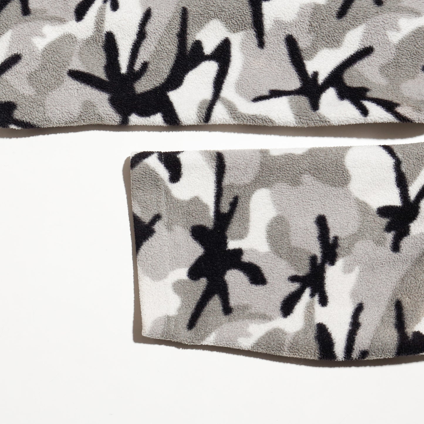 vintage camo fleece half zip hoodie