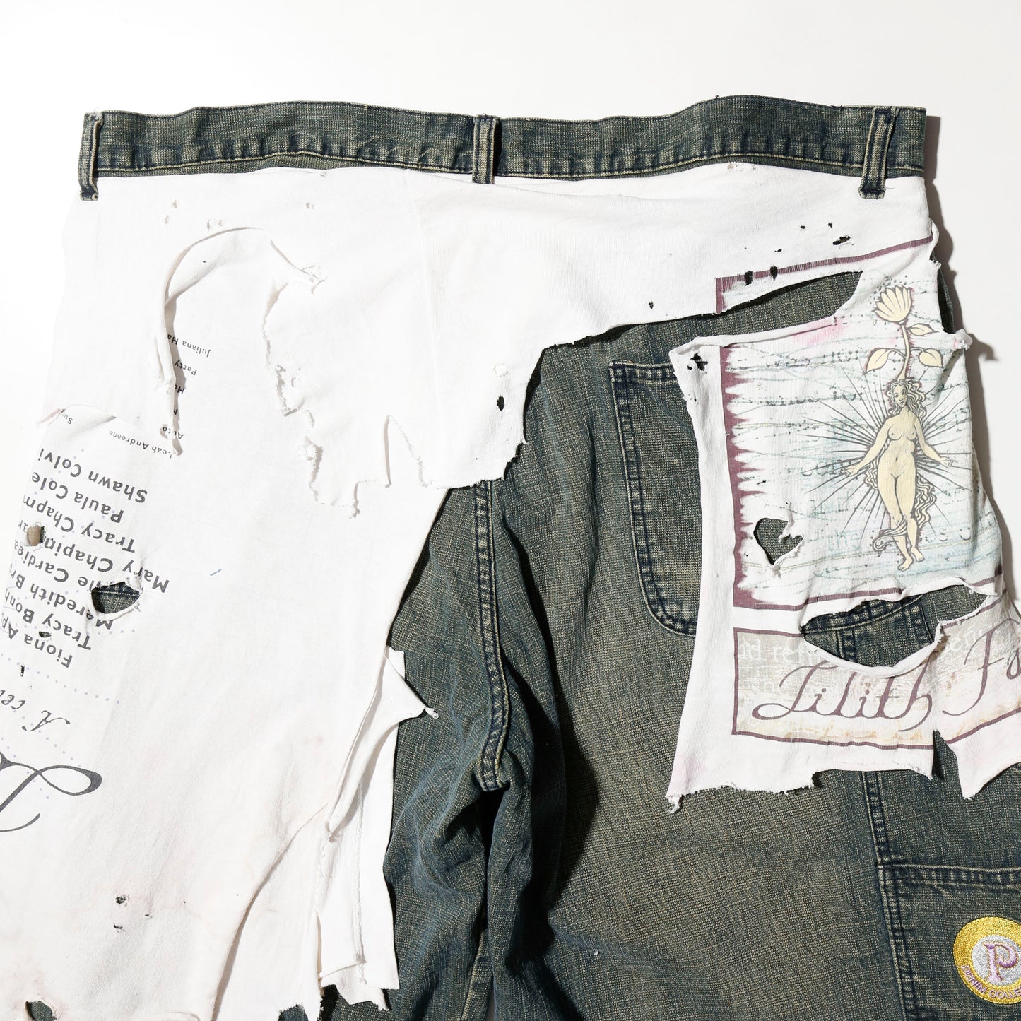 *one-off broken layered shorts