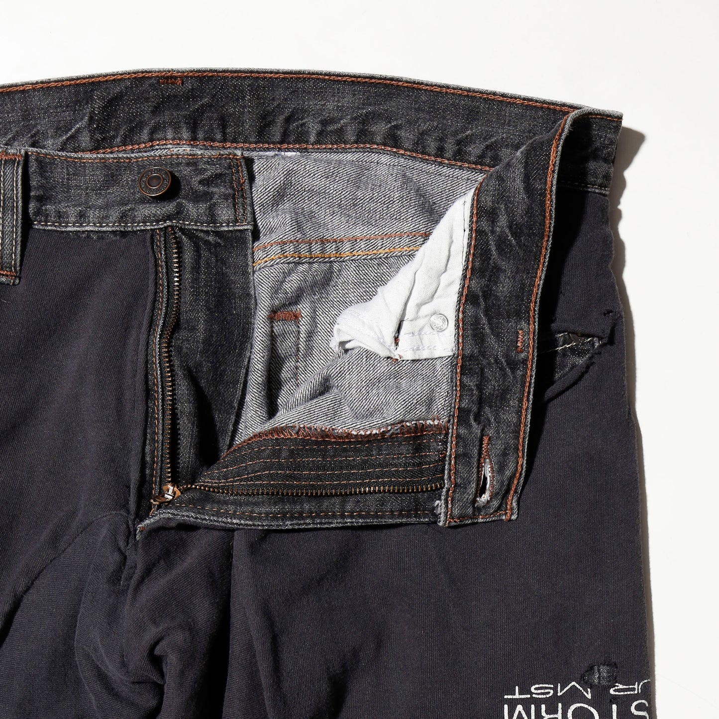 *one-off broken layered trousers