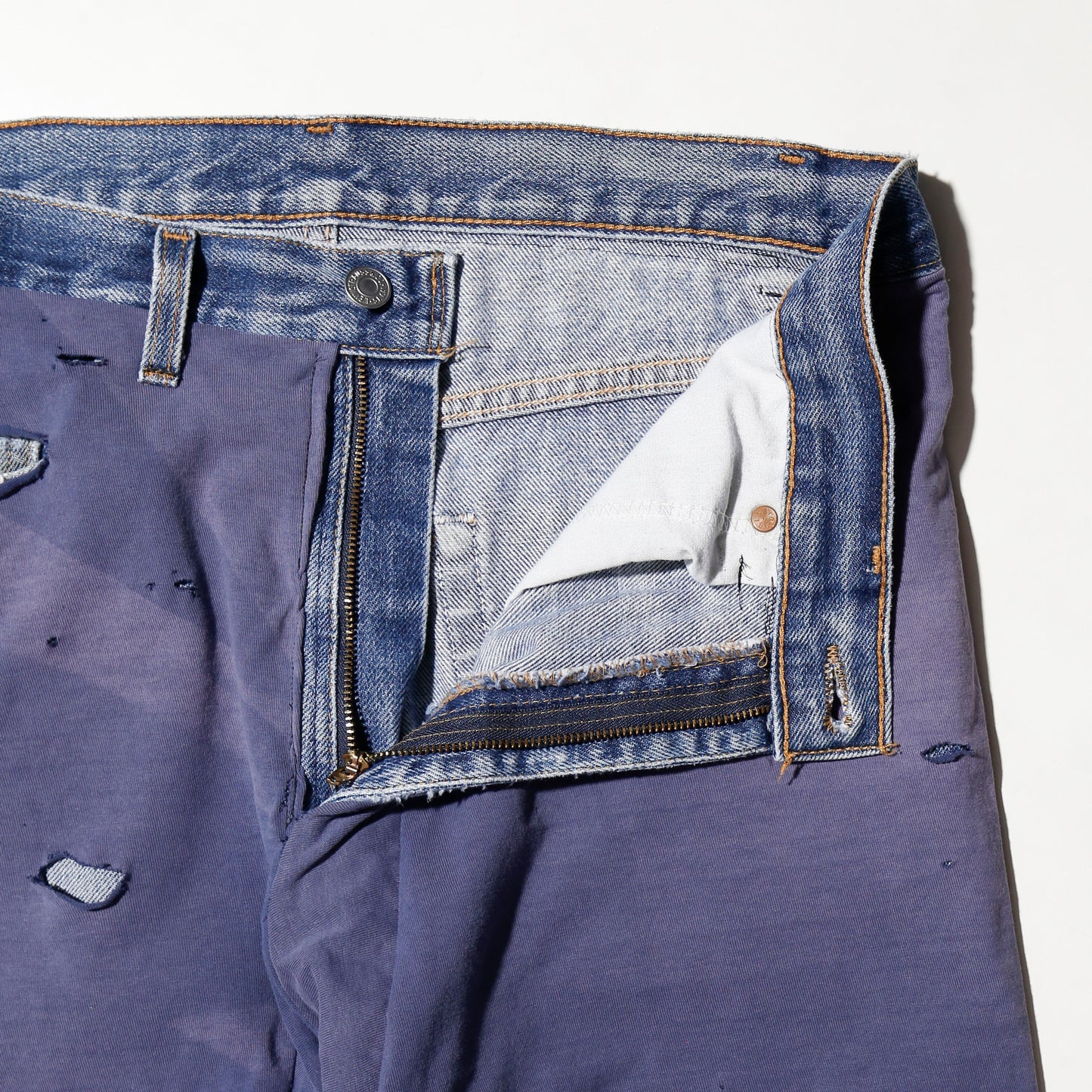 *one-off broken layered trousers