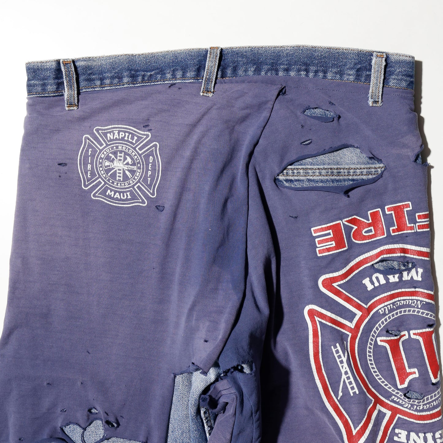 *one-off broken layered trousers