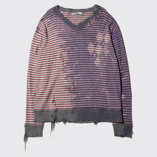 *one-off broken acid sweater