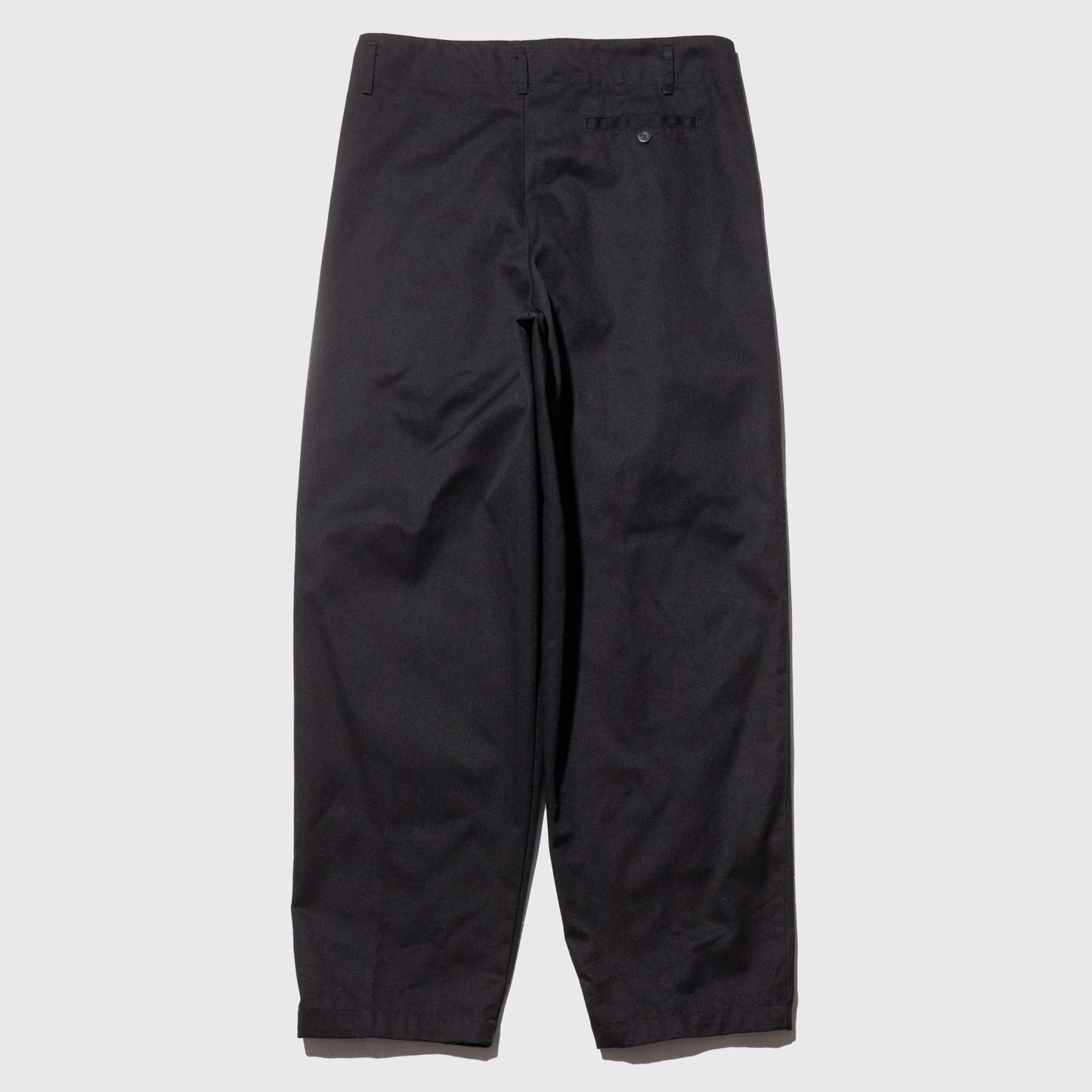 vintage tucked tapered twill trousers