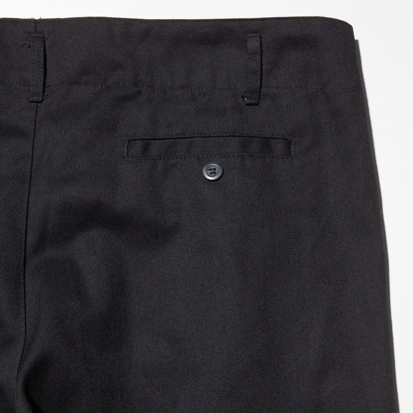 vintage tucked tapered twill trousers