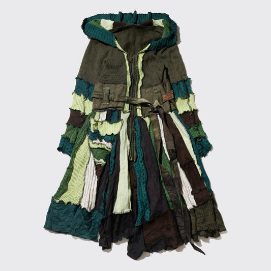 *one-off rebuild knit scarecrow coat