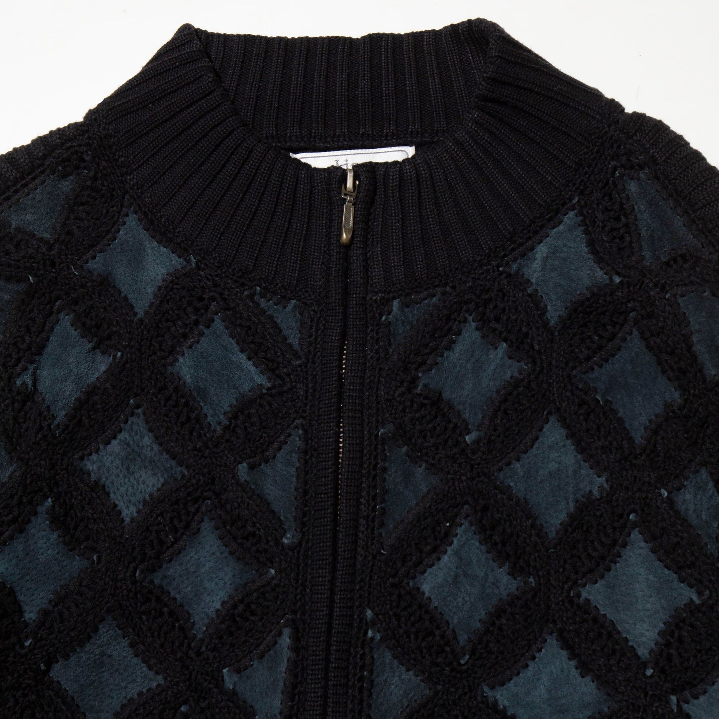 vintage dia suede knit jacket