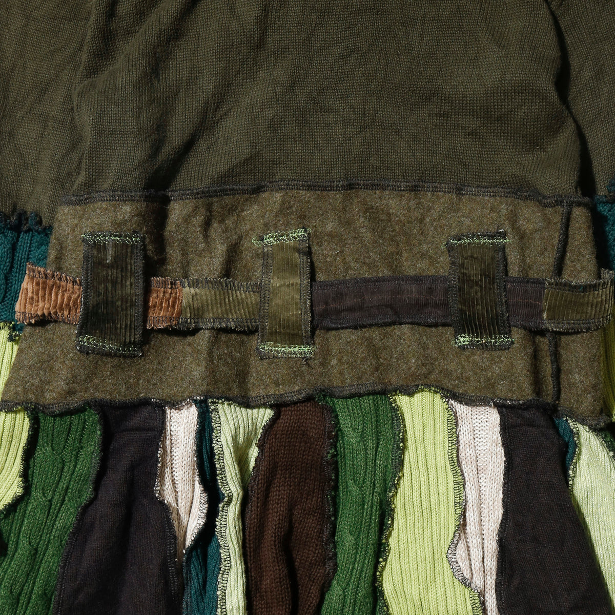 *one-off rebuild knit scarecrow coat